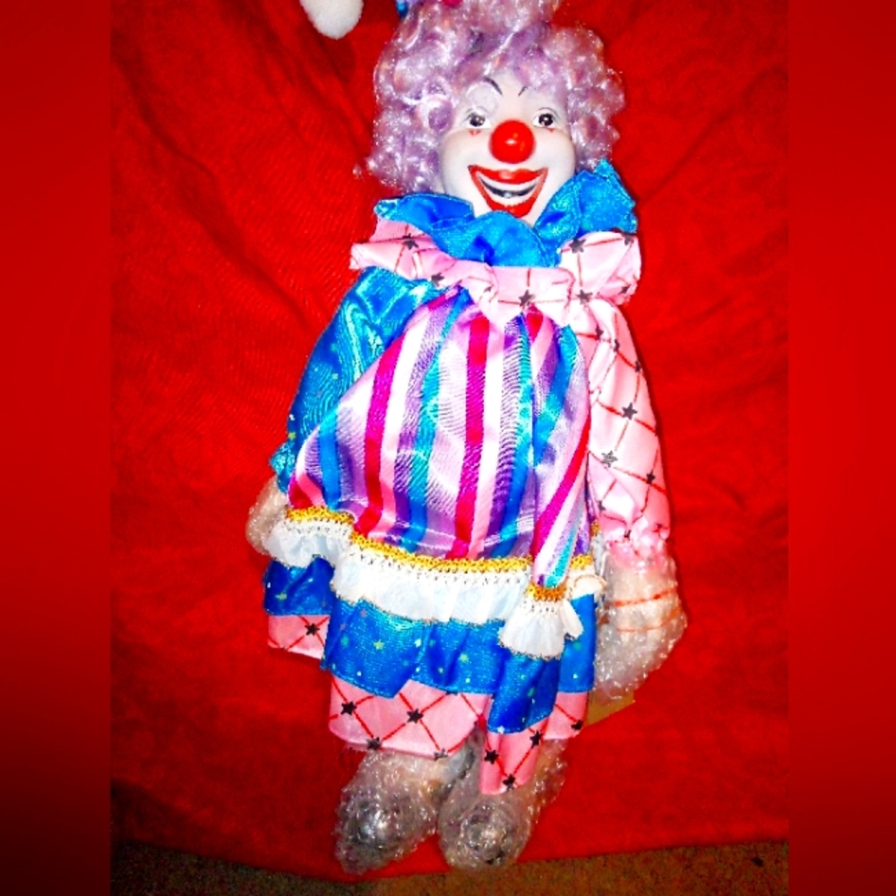 A porcelain clown